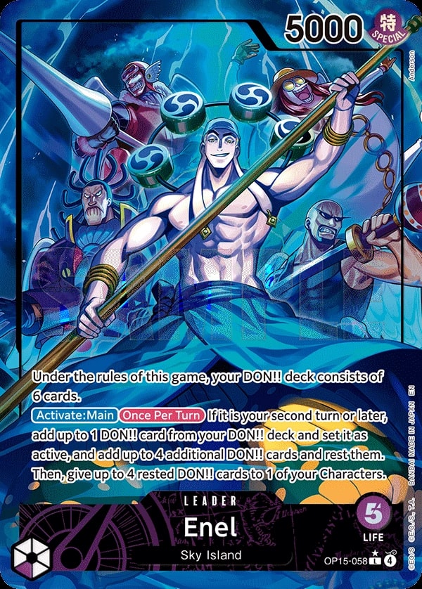 Enel (058) (OP15-058) One Piece card
