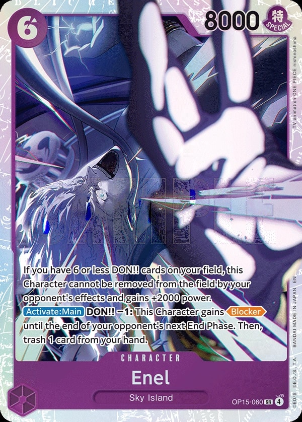 Enel OP15-060 One Piece card