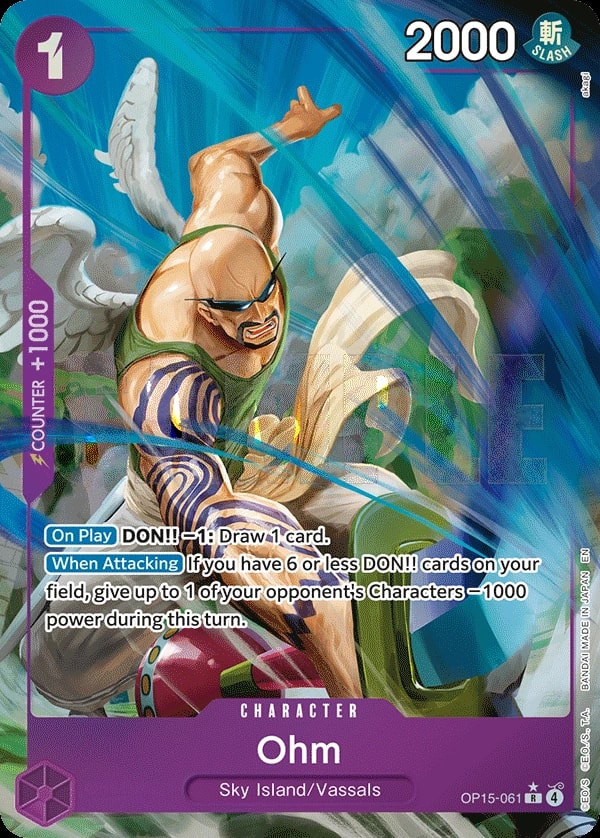 Ohm (061) (Alternate Art) One Piece card