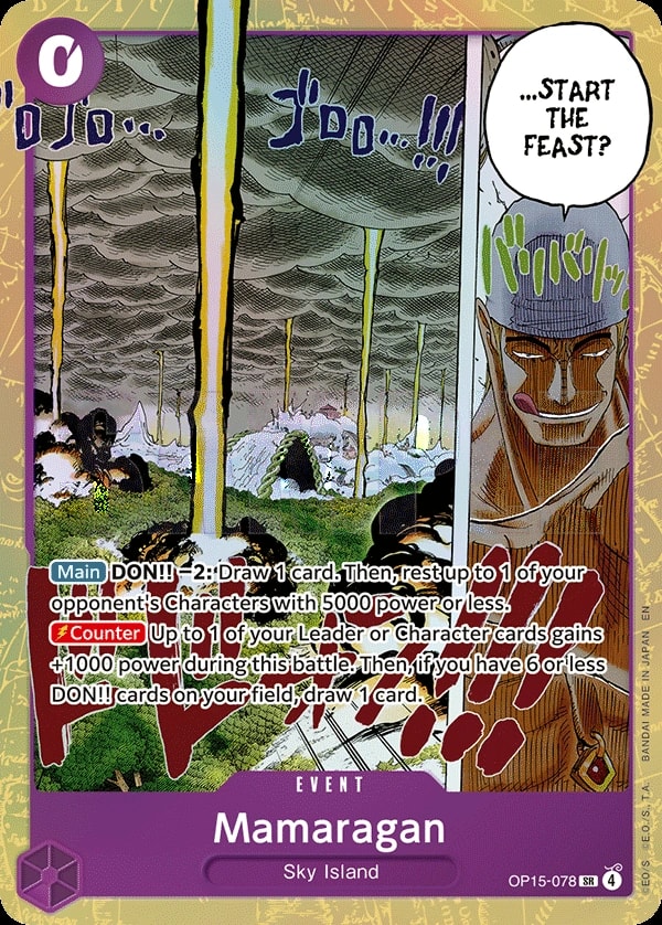 Mamaragan OP15-078 One Piece card