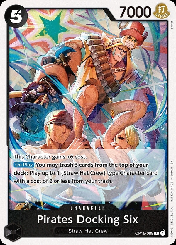 Pirates Docking Six (OP15-088) — Rare One Piece card
