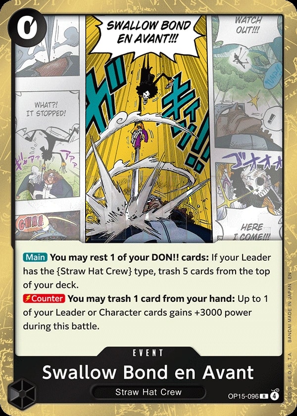 Swallow Bond en Avant (OP15-096) — Rare One Piece card