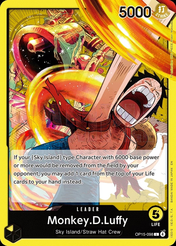 Monkey.D.Luffy OP15-098 One Piece leader card