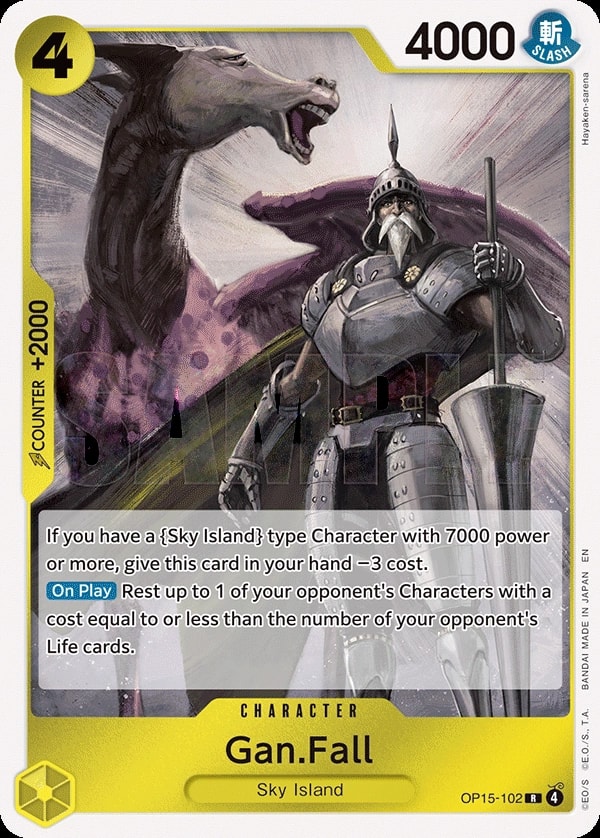 Gan.Fall (OP15-102) — Rare One Piece card