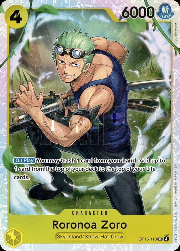 Roronoa Zoro OP15-113 One Piece card