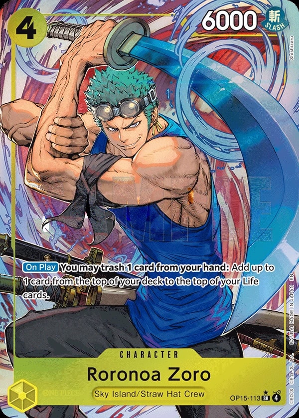 Roronoa Zoro (113) (OP15-113) One Piece card