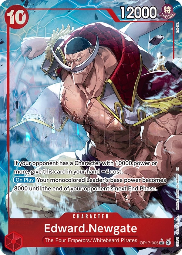Edward.Newgate (005) (Alternate Art) One Piece card