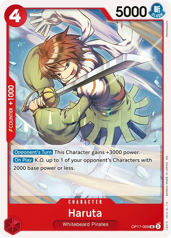Haruta OP17-009 One Piece card