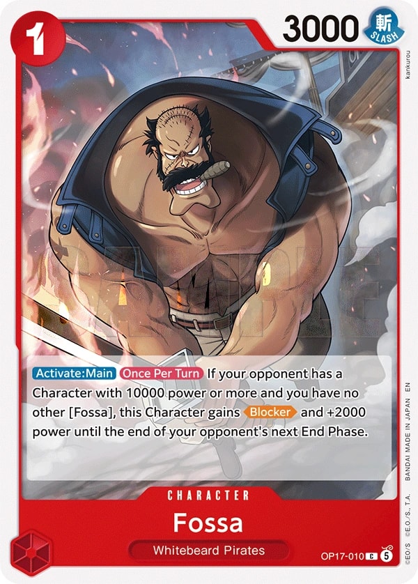 Fossa OP17-010 One Piece card