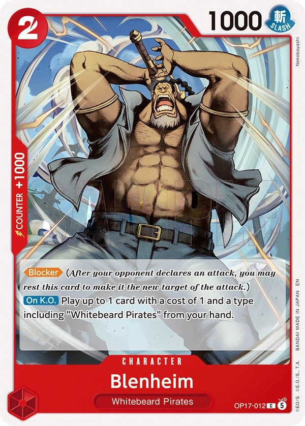 Blenheim OP17-012 One Piece card