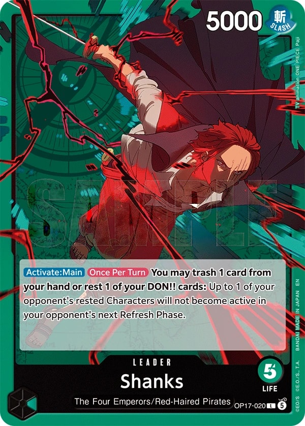 Shanks OP17-020 One Piece card
