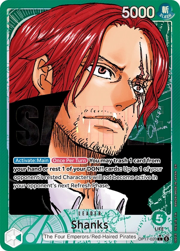 Shanks (020) (Alternate Art) One Piece card