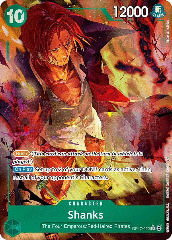 Shanks (022) (Alternate Art) One Piece card