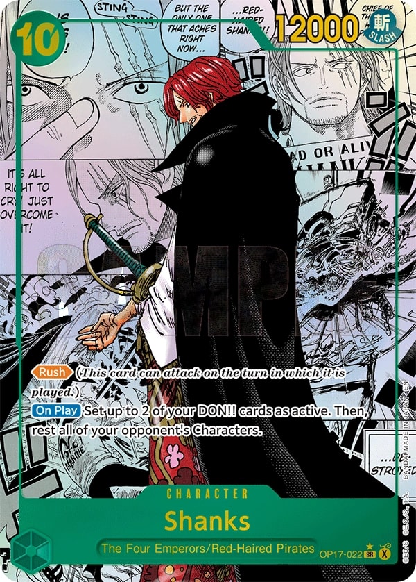 Shanks (022) (Manga) One Piece card