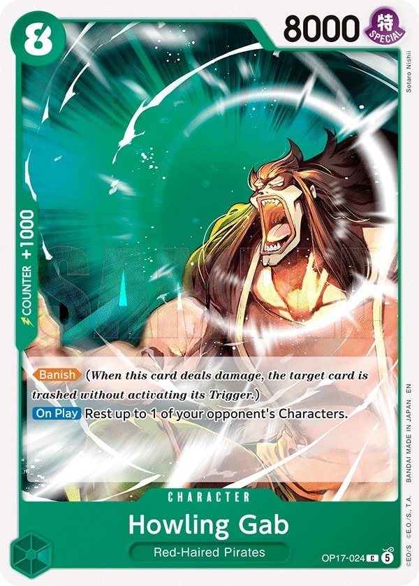 Howling Gab OP17-024 One Piece card
