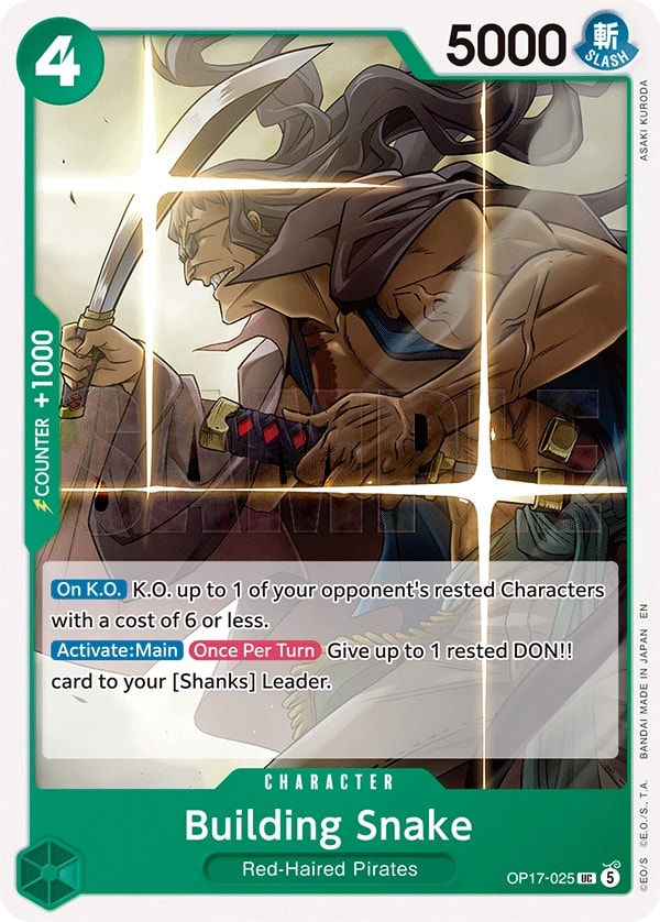 Building Snake OP17-025 One Piece card