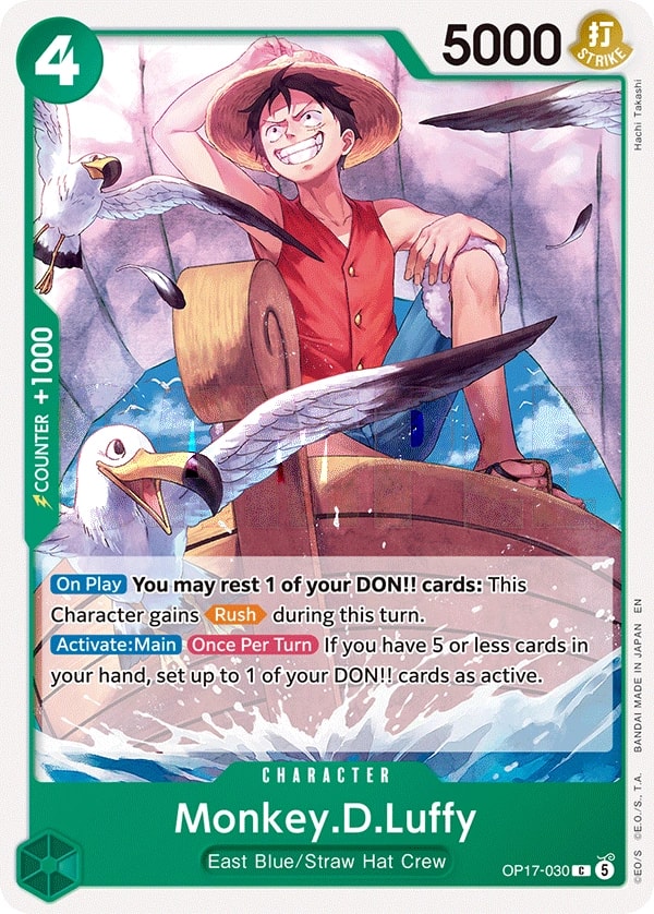 Monkey.D.Luffy OP17-030 One Piece card