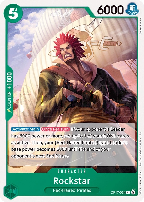 Rockstar OP17-034 One Piece card