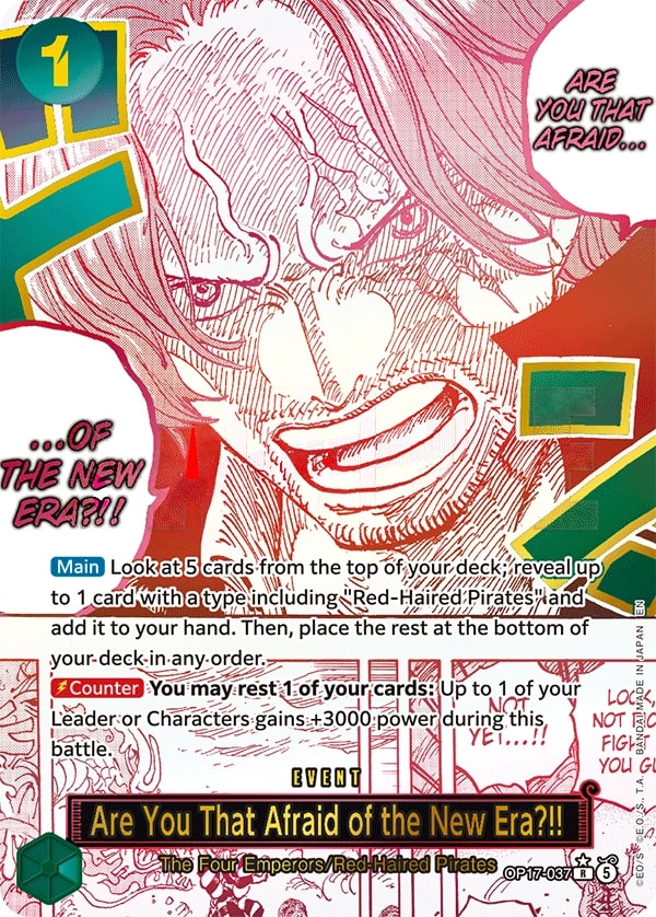 Are You That Afraid of the New Era?! (037) (Alternate Art) One Piece card