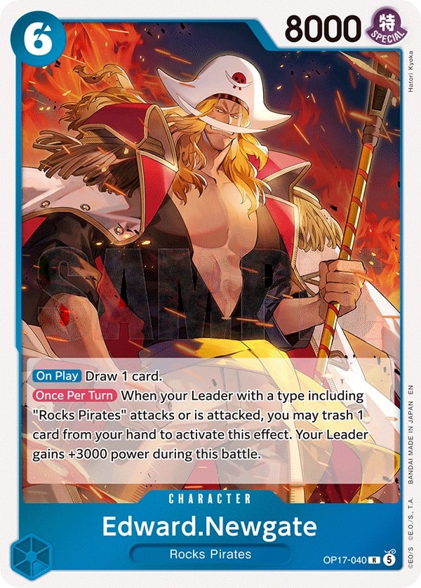 Edward.Newgate OP17-040 One Piece card