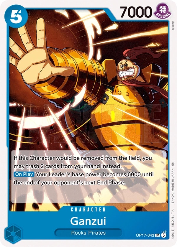 Ganzui OP17-043 One Piece card