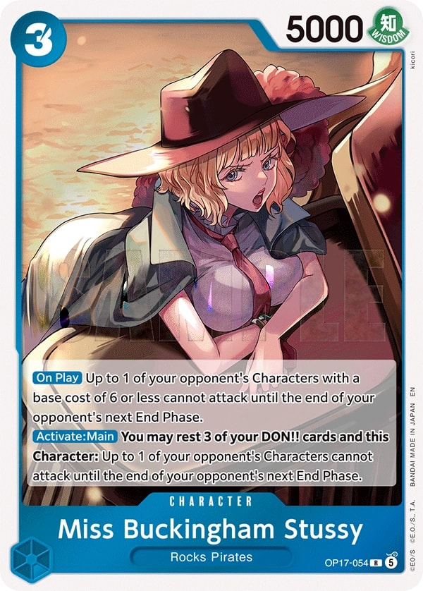 Miss Buckingham Stussy OP17-054 One Piece card