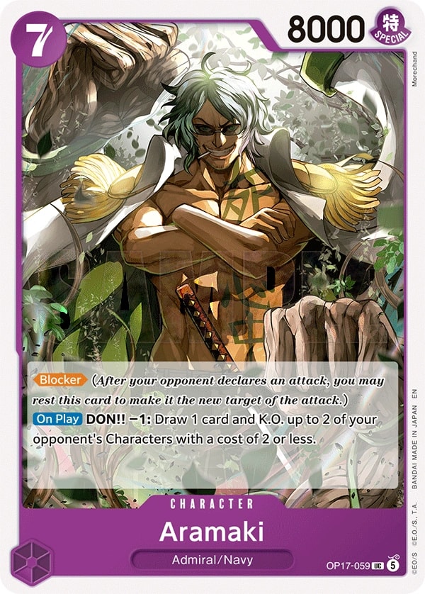 Aramaki OP17-059 One Piece card