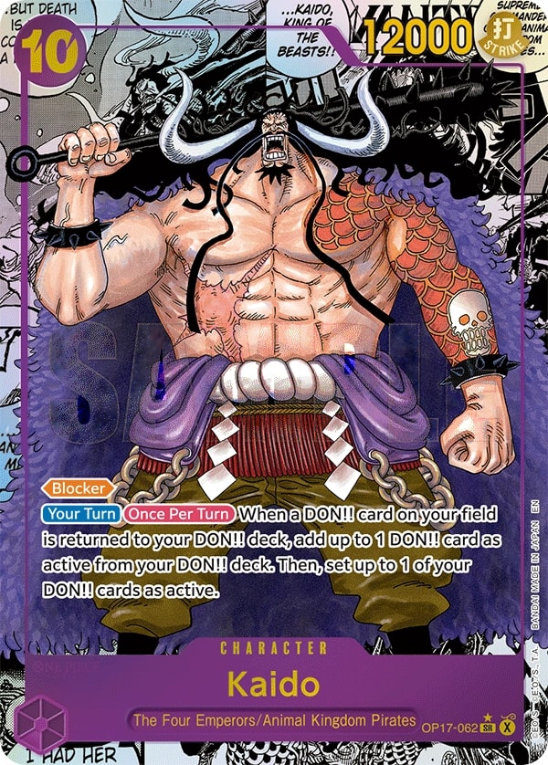 Kaido (062) (Manga) One Piece card