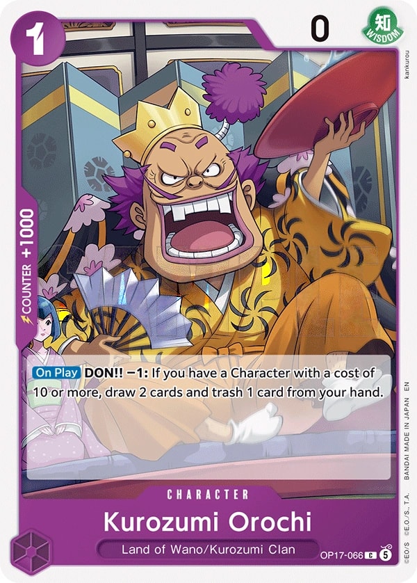 Kurozumi Orochi OP17-066 One Piece card