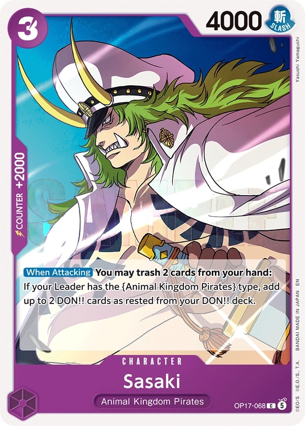 Sasaki OP17-068 One Piece card
