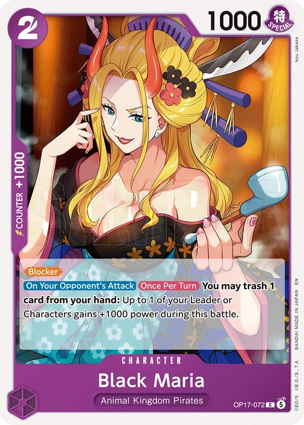 Black Maria OP17-072 One Piece card