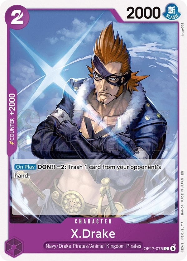 X.Drake OP17-075 One Piece card