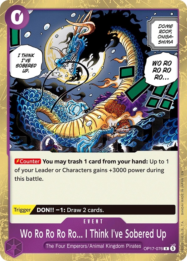 Wo Ro Ro Ro Ro... I Think I've Sobered Up OP17-076 One Piece card