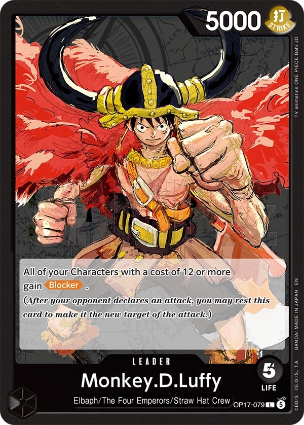 Monkey.D.Luffy OP17-079 One Piece leader card