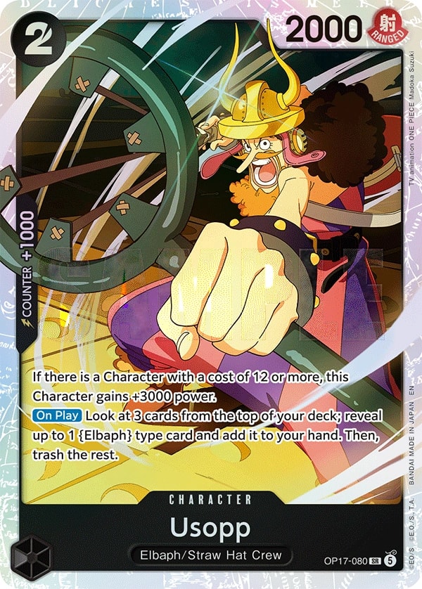 Usopp OP17-080 One Piece card