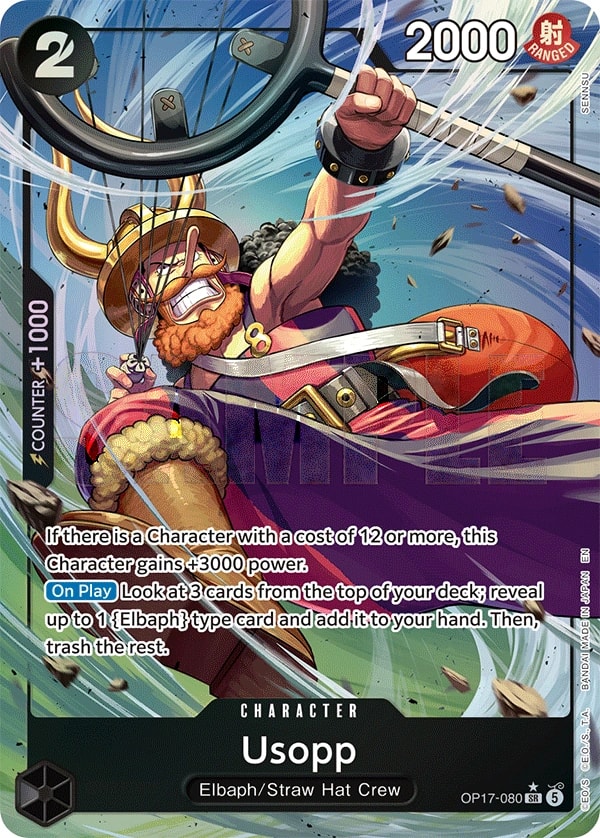 Usopp (080) (Alternate Art) One Piece card