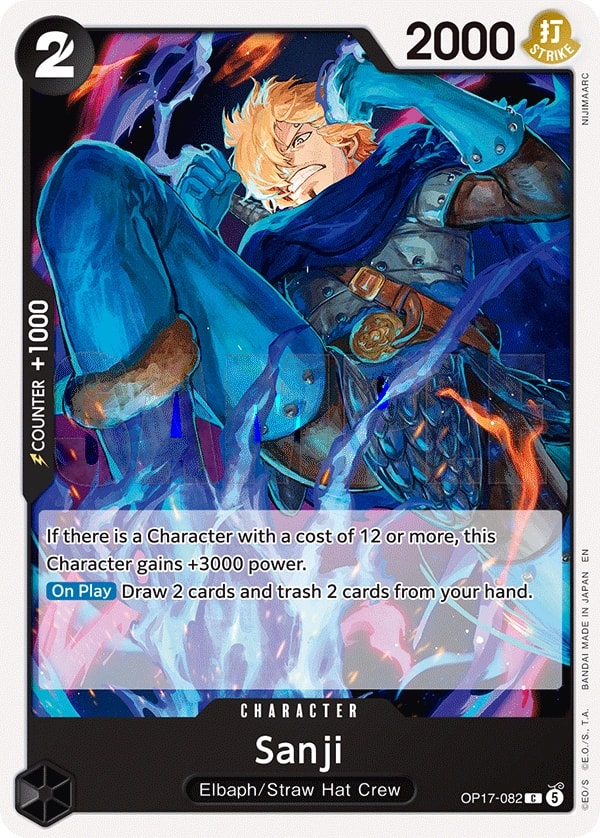 Sanji OP17-082 One Piece card