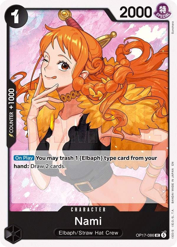 Nami OP17-086 One Piece card