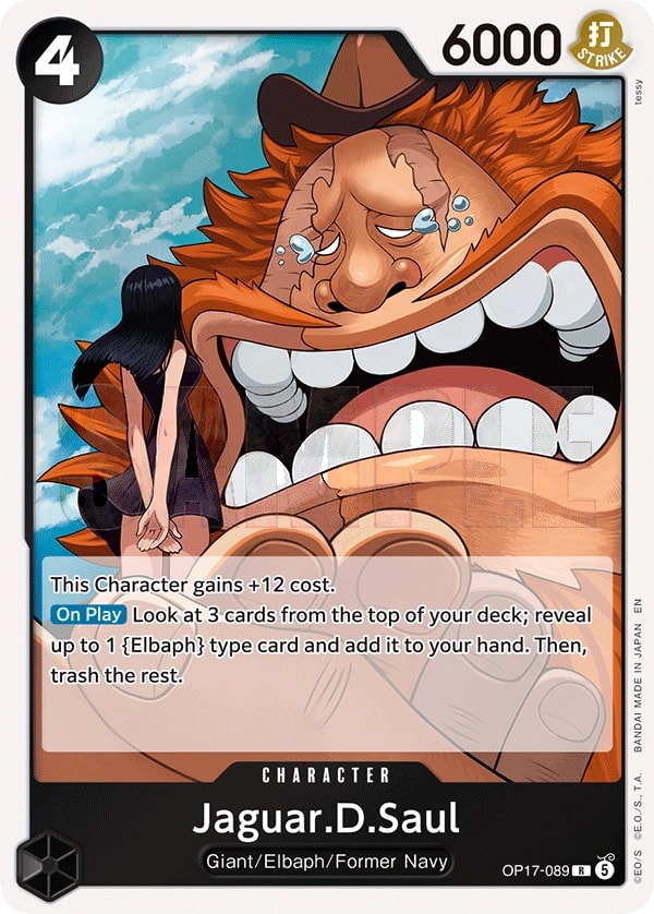 Jaguar.D.Saul OP17-089 One Piece card