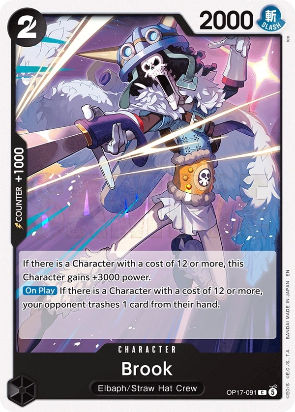 Brook OP17-091 One Piece card