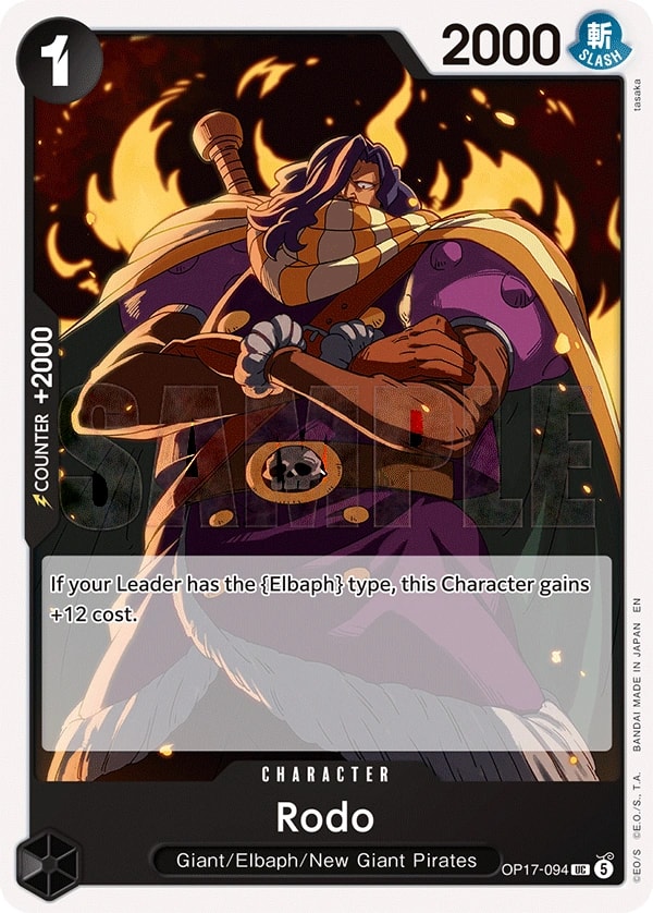 Rodo OP17-094 One Piece card