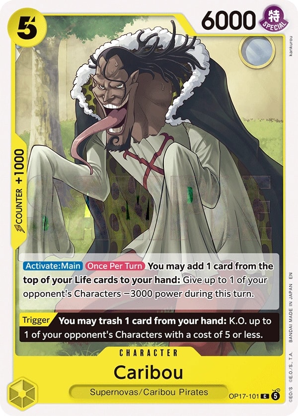 Caribou OP17-101 One Piece card