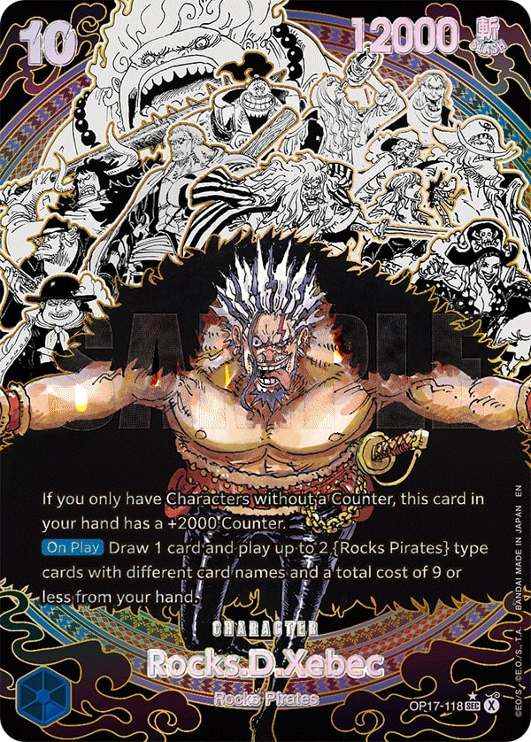 Rocks.D.Xebec (118) (Super Alternate Art) One Piece card