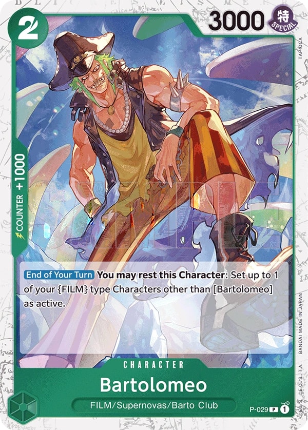 Bartolomeo P-029 One Piece card