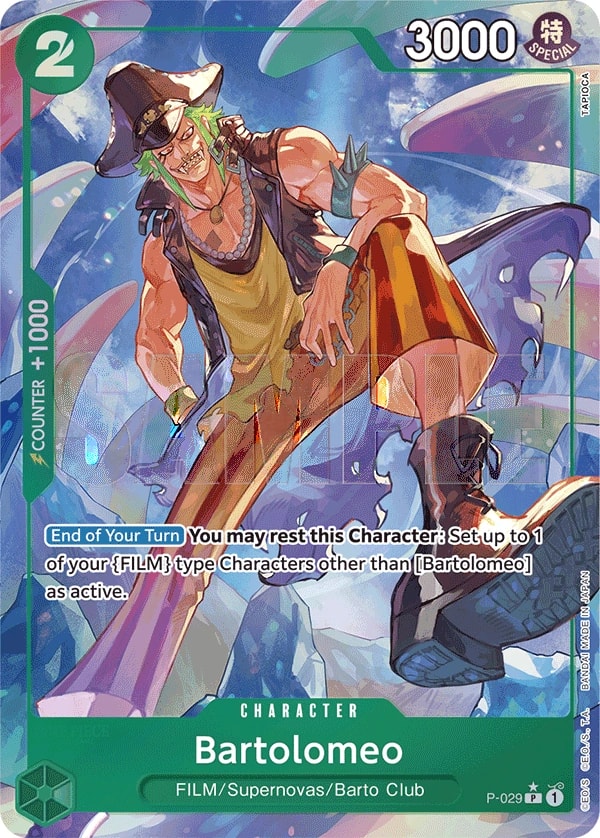 Bartolomeo (029) (P-029) One Piece card