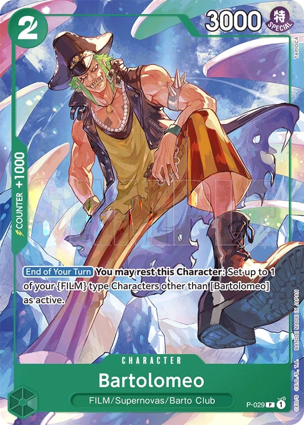 Bartolomeo (029) (P-029) One Piece card