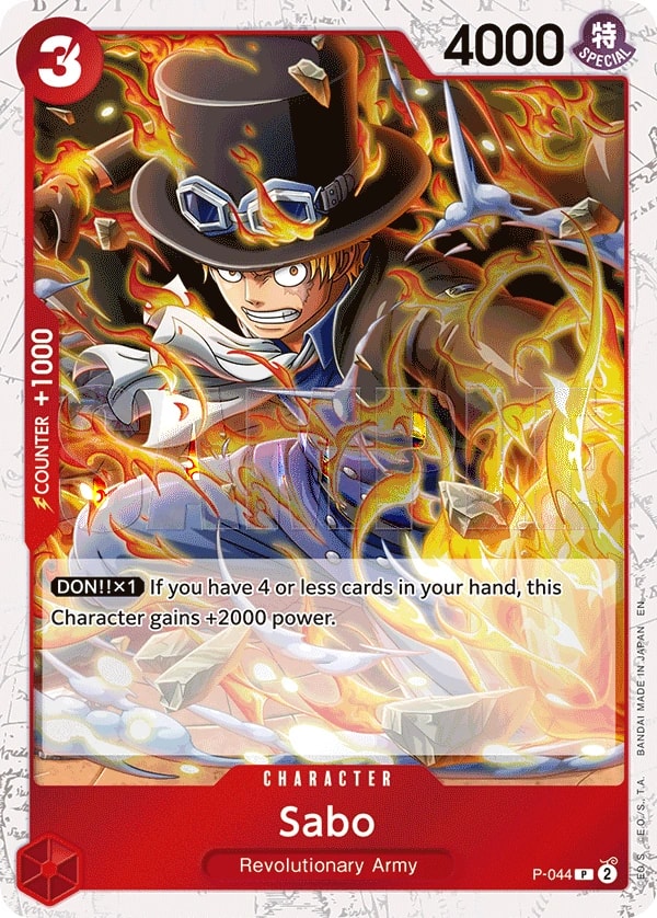 Sabo - P-044 P-044 One Piece card