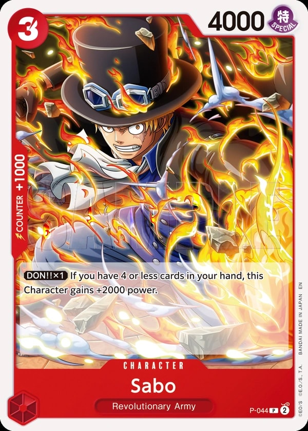 Sabo - P-044 (044) (Reprint) One Piece card