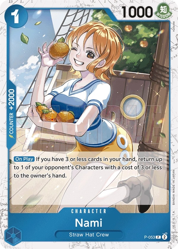 Nami P-053 One Piece card