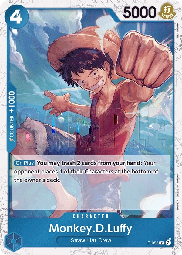 Monkey.D.Luffy P-055 One Piece card